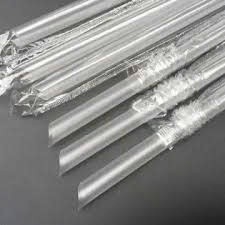 Ống Hút Bọc Nilon I Màu Đen & Trắng (Phi 8 & Phi 12) - Gói 500g | Ống Hút Nhựa, Ống Hút Thủy Tinh Chất Lượng