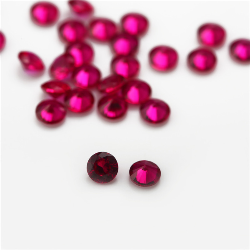 Kích thước 1.0mm đến 10.0mm - Đá Corundum tổng hợp cắt tròn, phù hợp DIY trang sức