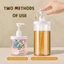 Hộp đựng rỗng kiểu miệng rộng 500ml / 1000ml - Chai kiểu ép - Chai đựng xà phòng dung tích lớn - Chai bơm nhựa có thể đổ lại