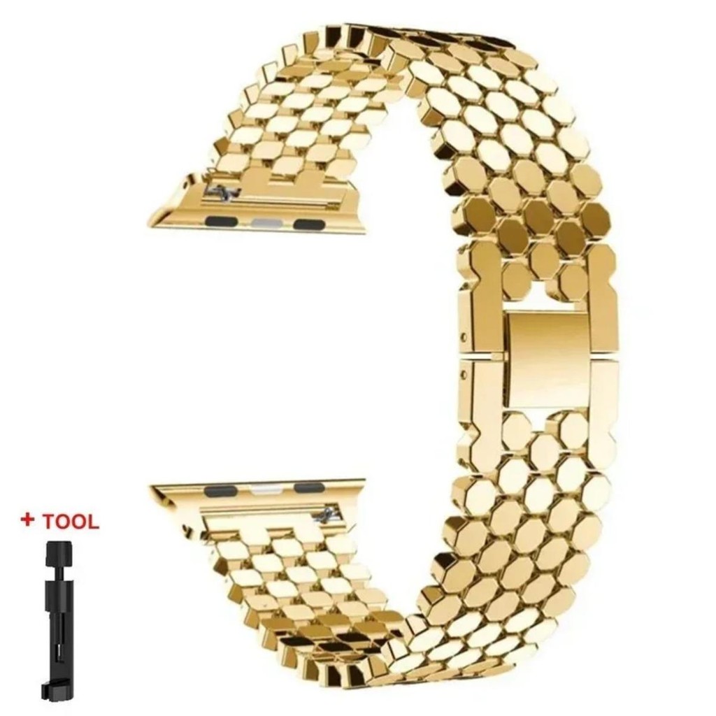 Dây đeo kim loại hợp kim cho Apple Watch Series11 / 10 46mm 42mm Ultra3 / 2 / 1 49mm 9 8 7 6 5 4 3 SE 45mm 40mm 41mm 44mm 38mm
