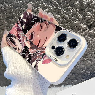 Ốp Lưng Dành Cho Samsung Galaxy A53 5G A23 A22 A31 A73 A51 A11 A21S A10 A03S A30 A20 A02 Ốp Lưng Anime Demon Slayer IMD Frosted 2 Trong 1 Glow Sang Trọng Cứng Matte
