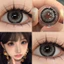 （-0°-600°）🌈ZM 🌈/Set 2 Kính Áp Tròng Màu tím/đen/xám thời trang contact lens hợp lệ 6 tháng YXPDD015