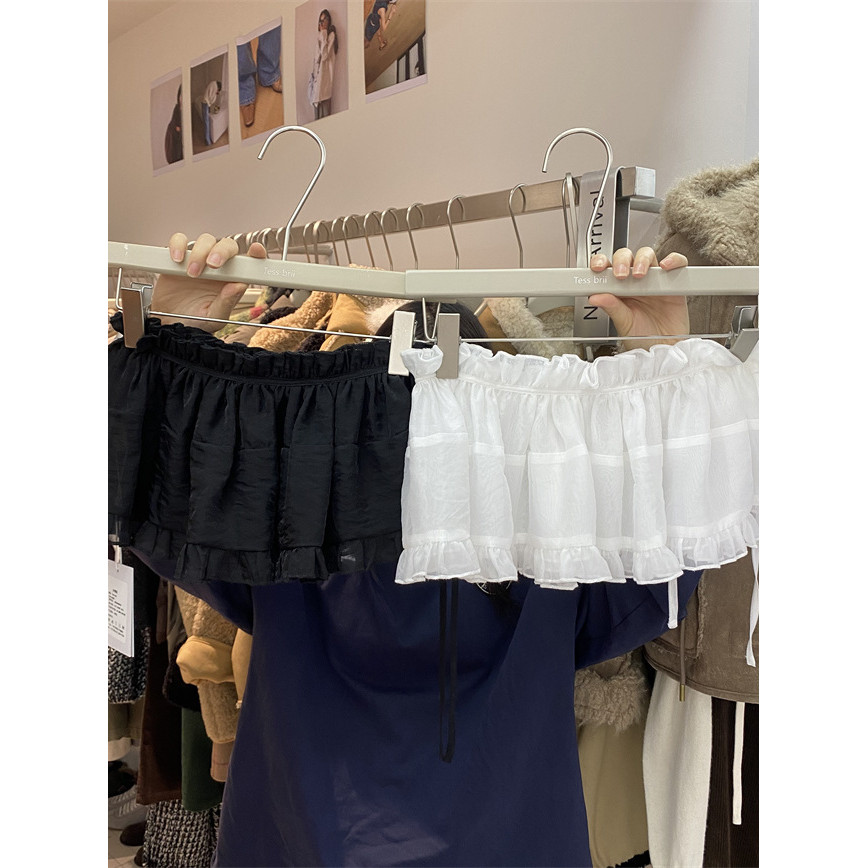 Milyfashion Phong Cách Mới Rened-Up Thời Trang Xếp Ly Váy Fart Rèm Váy Ngắn Một Mảnh Dây Lưng