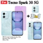 Tecno Spark 30 5G Kính cường lực chống ánh sáng xanh RayTempered Tecno Spark 30Pro 20 Pro 30C Bảo vệ màn hình + Phim ống kính máy ảnh + Phim mặt sau