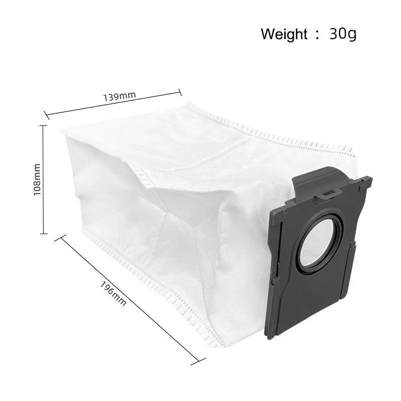 Túi đựng bụi cho Dreame X40 Ultra Tương thích với / L10s Pro Ultra Heat / X30 Ultra / X20 Pro 3.2L Túi hút bụi Phụ kiện