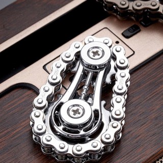 LILYES Tay Spinner Dây Xích Kim Loại, Con Quay Đầu Ngón Tay Cơ Khí, Bánh Xe Hồi Chuyển Cho Người Lớn