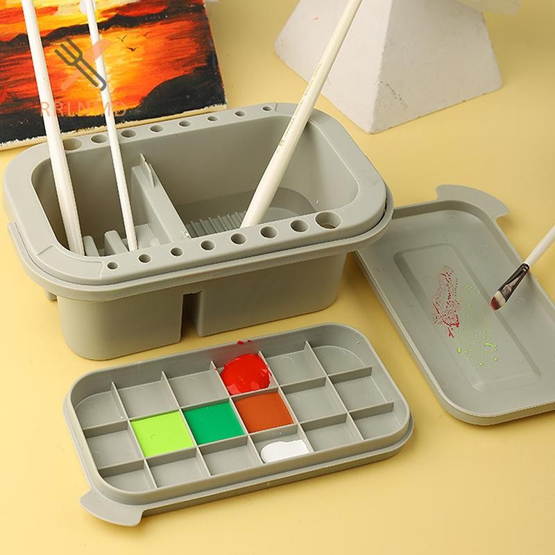 Rrlnmd 3 Trong 1 Cọ Sơn Bụi Máy Giặt al Paing Bàn Chải Giặt Xô Dụng Cụ Lưu Vực Khay Bảng Nắp MỚI