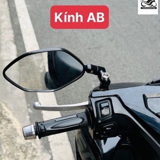 Gương Chiếu Hậu Xe Máy -  Chân Xoay 360° - Chân Nhôm CNC – Tặng Nối 2cm – Lắp Mọi Loại Xe