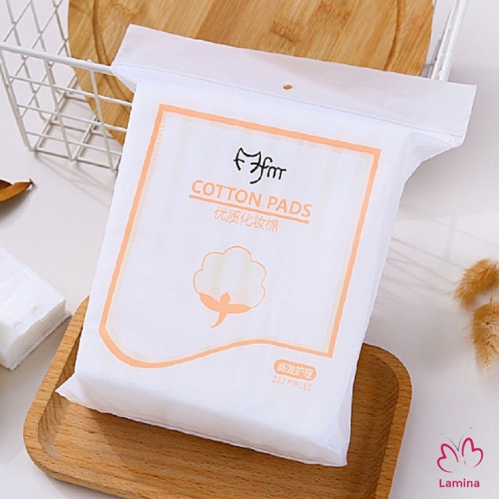 Bông tẩy trang tròn SenaDemar 225 pcs chất liệu 100% bông cotton - hạn 2028  IS67