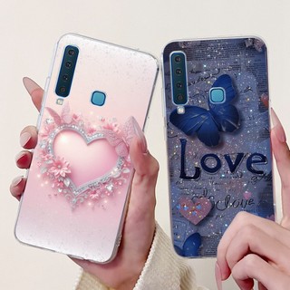 Dành Cho Samsung A9 2018 Ốp Lưng A920 A920F Trong Suốt Thời Trang Mới Bướm Silicon Mềm Vỏ Điện Thoại Cho Samsung Galaxy A9 2018 Vỏ