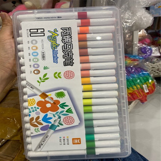 [60 màu] Combo 60 Màu Acrylic Marker Cao Cấp Hộp Nhựa 3 Tầng Màu Sắc Tươi Sáng - Bút Lông Màu Đẹp cho bé Thích Hội Hoạ