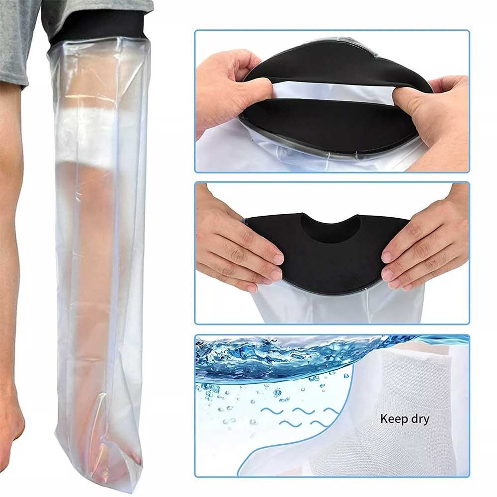 Shower Cover Waterproof Bandage Ankle Wound Protector Adult Reusable Foot Cast Covers Protector Shower Bag