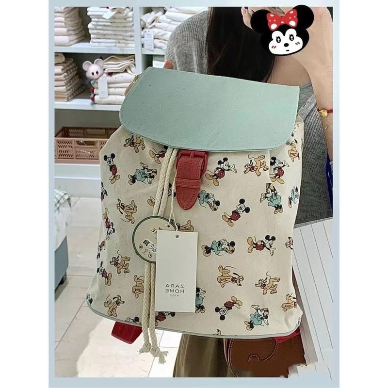 Chuột Mickey Hoạt Hình Thời Trang Ba Lô Thường Ngày Dây Rút Dung Tích Lớn Ba Lô Phù Hợp