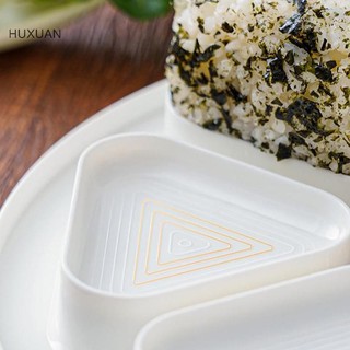 Huxuan DIY Khuôn Sushi Tam Giác Ăn Trưa Hộp Cơm Trưa Hành Cơm Thực Phẩm Báo Chí Tam Giác Khuôn Sushi Sushi Sushi Sushi Bộ Dụng Cụ Nhà Bếp RFT