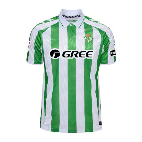 3p 2024-2025 La Liga Real Betis Áo thi đấu sân nhà Trẻ em Người lớn Áo thun bóng đá Plus Size-Polo cổ áo