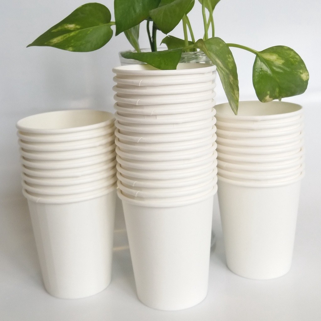 Sét 50 Cốc Giấy Dùng 1 Lần, Ly Giấy Uống Nước Dùng Một Lần Thân Thiện Mội Trường Dễ Tái Chế Đồ Nhà Bếp
