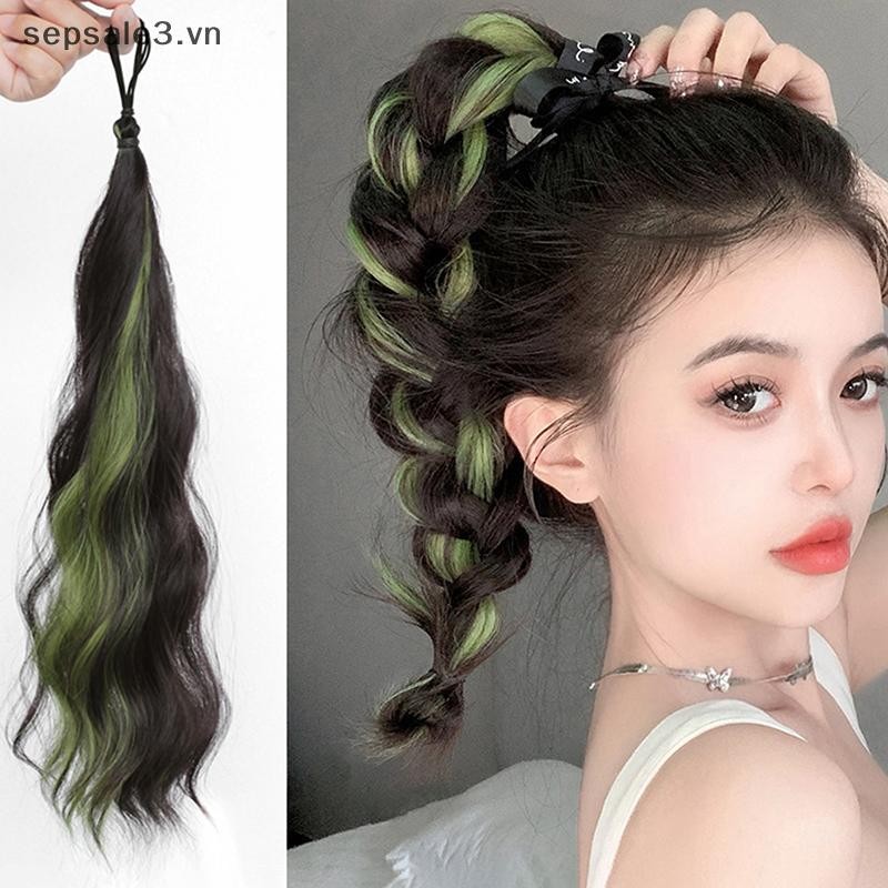 # VN # Highlight Synthetic Self-Winding Hair Bundle Wavy DIY Hair Bun Ponytail Artifact Tóc đuôi ngựa Nối dài Tóc.
