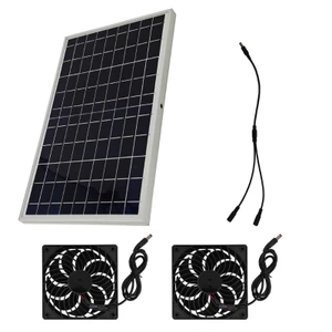 PCF * Quạt xả chạy bằng năng lượng mặt trời chuyên nghiệp Quạt thông gió gia đình 10W Quạt chạy bằng bảng điều khiển năng lượng mặt trời Máy hút không khí Dễ dàng để