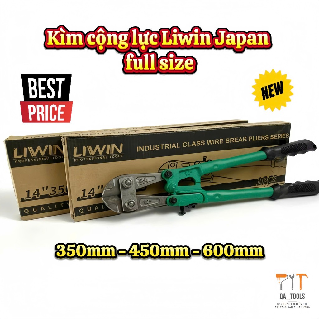 Kìm cộng lực Liwin Japan xanh cắt sắt, thép chịu lực tốt tùy chọn kích ...