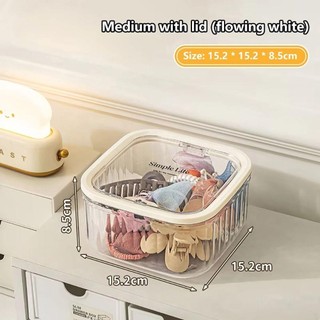 MEGOCE 1 Cái Dụng Cụ Sắp Xếp Phụ Kiện Tóc, Hộp Bảo Quản Máy Tính Để Bàn Nhỏ Lớn, Đa Năng Acrylic Bật Lên Dây Buộc Tóc Tổ Chức Cho Băng Đô Kẹp Tóc Giặt Pods