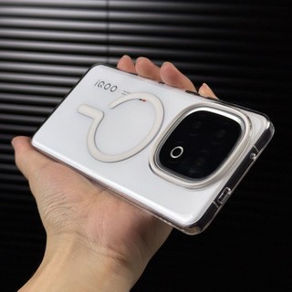 Tương thích với ốp điện thoại iQOO13, độ trong suốt cao, PC từ tính, siêu mỏng, lỗ lớn, không ố vàng, vỏ bảo vệ đơn giản mới, hàng giao ngay
