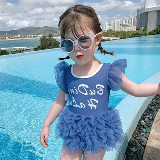 Đồ bơi một mảnh bé gái mẫu mới mùa hè đồ bơi chữ cái trẻ em đồ bơi kiểu váy công chúa bé nhỏ