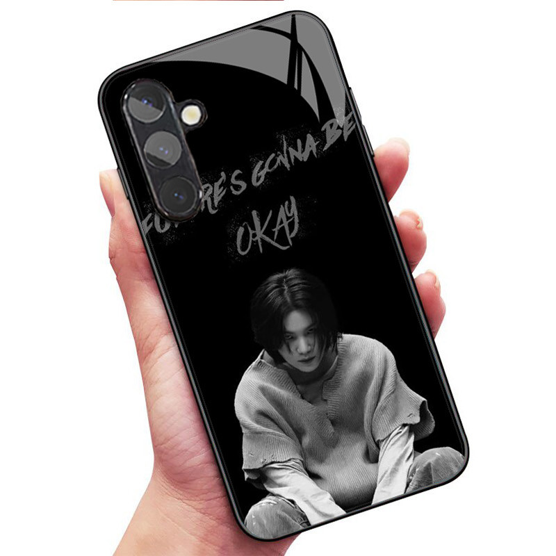Ốp Điện Thoại Thủy Tinh suga 01 Cho Samsung Galaxy S9 Plus S10 S10e S20 FE S20 Plus S21 S22 S23 S24 Ultra S25 Cover