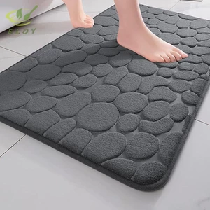 Thảm lót chân thấm nước chống trượt dập nổi đá cuội, dùng cho phòng tắm VN