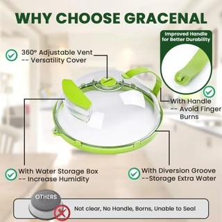 Vỏ vi sóng ITRUMPET, Vỏ phun nước chống bắn tung tóe vi sóng, có tay cầm Vỏ sưởi ấm trong suốt chống dầu Tiện ích nhà bếp