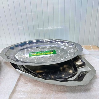 [Giá Xưởng] Dĩa Inox Hột Xoài Cao Cấp – Truyền Nhiệt Tốt, Dùng Cho Nhà Hàng/Gia Đình Hấp Cá, Bò Né
