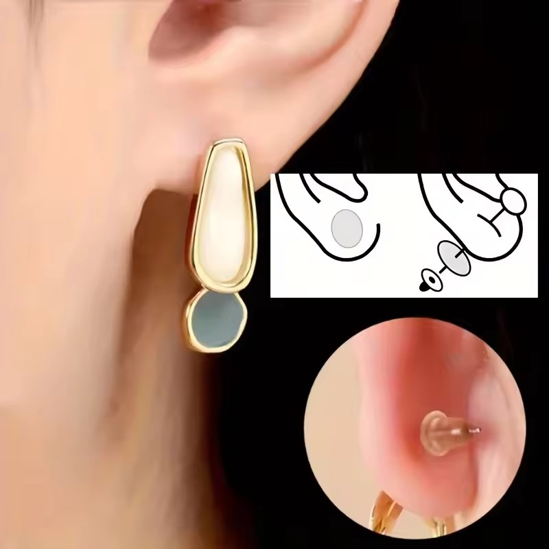 100 / 200 Chiếc Vô Hình Tai Lobe Hỗ Trợ Băng Di Động Bông Tai Ổn Định Chống Thấm Nước Chống Đâm