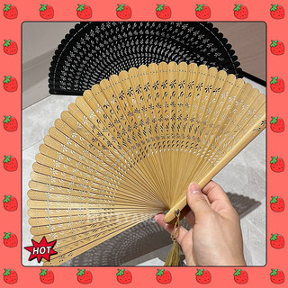 CXLCZY Quạt Gấp Quạt Cổ Quạt Nữ Gấp Mini Quạt Tre Cổ Điển Vintage Hanfu Sườn Xám Nhảy Múa Quà Tặng Quạt