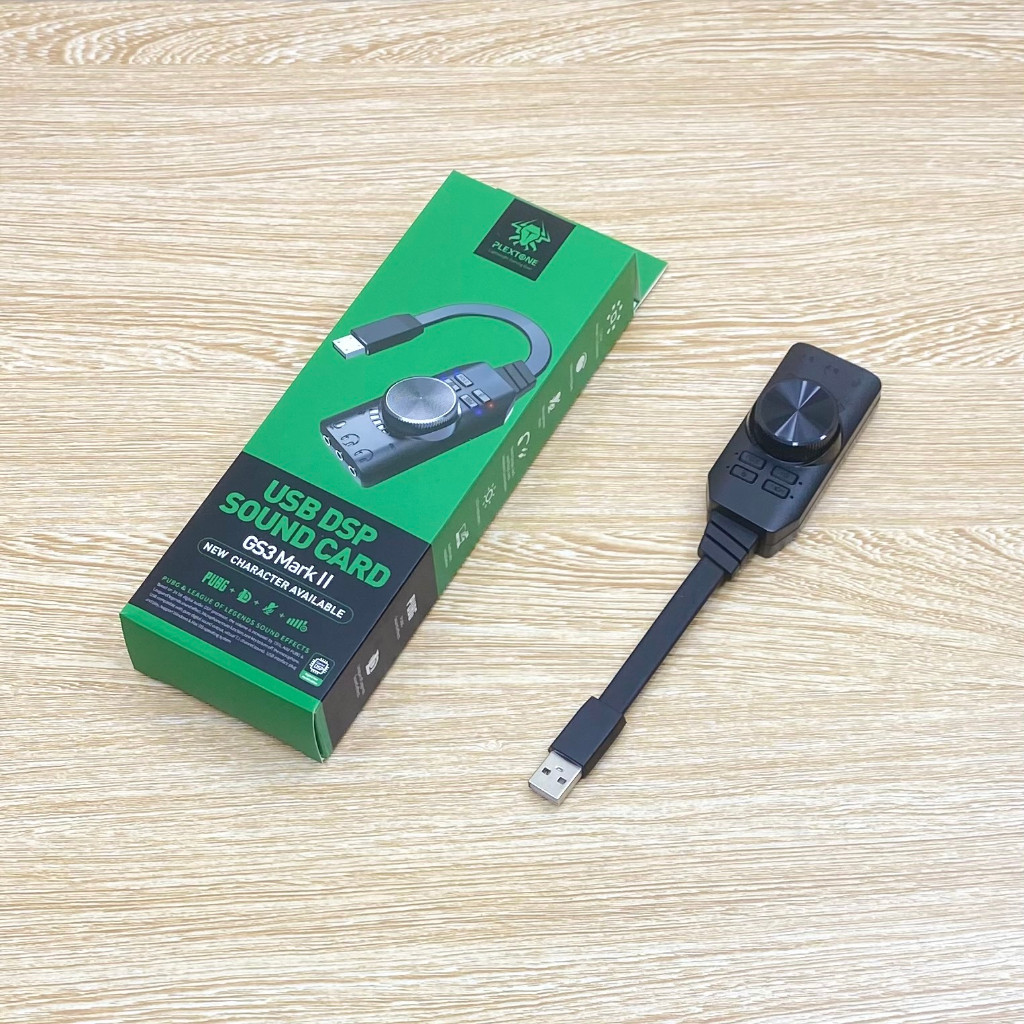 Card Rời Âm Thanh USB Plextone GS3 Mark II - Sound Card Âm Thanh Vòm 7. ...