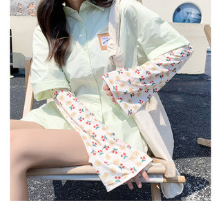 Tay áo chống nắng mùa hè cho nữ, Ice Silk, Mỏng, Chống tia cực tím, Đa năng, Thời trang, Cảm giác cao cấp, Đơn giản, thoáng khí, Cảm giác mát mẻ, Găng tay chống nắng