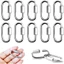 SAVORBOX Liên kết nhanh, Kẹp Carabiner khóa bằng thép không gỉ D Shape 304, Cáp móc khóa liên kết chuỗi hình bầu dục hạng nặng