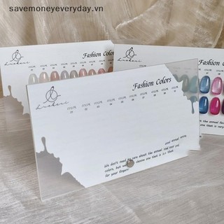 [savemoneyeveryday] Bảng hiển thị màu móng tay Acrylic Đầu giả Gel Ba Lan Đế trưng bày Salon Làm móng tay Kệ trưng bày trang trí chụp ảnh [vn]