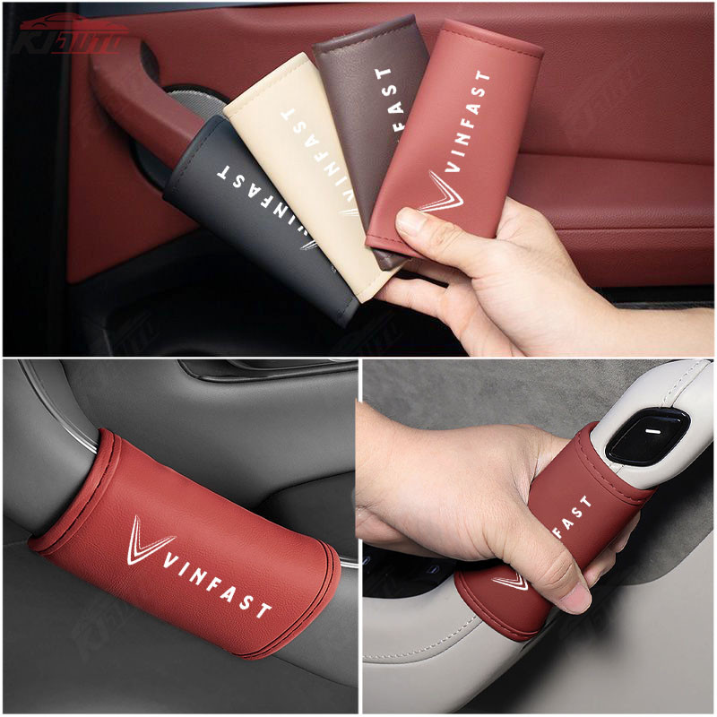 Vinfast Nội Thất Ô Tô Tay Nắm Cửa Bao Da Chống Trầy Xước Và Vết Bẩn Phụ Kiện Cho VF 8 VF 9 VF E34 Lux A Fadil President SA VF E34