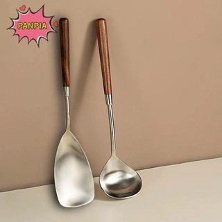 Pnpia Tay Cầm Vintage Nhà Bếp Ăn Tối Món Cơm Xẻng Bánh Bao Cháo Súp Nhà Hàng Phương Tây Thanh Bộ Đồ Ăn Công Cộng Boutique