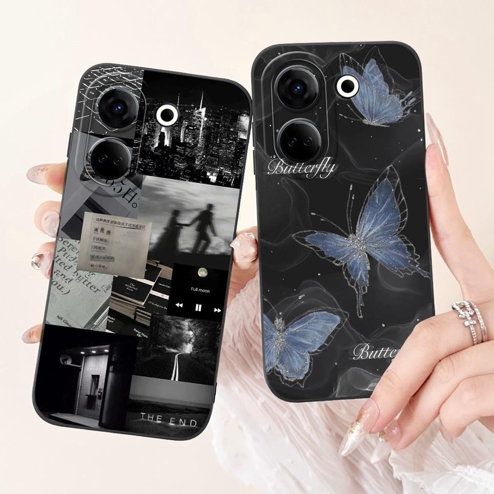 Ốp lưng Tecno Camon 20 20s Pro 5G 4G Ốp lưng silicon mờ cho Camon 20 Premier Bơ Girly Vỏ điện thoại thời trang