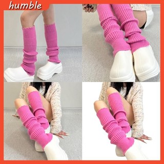 Hum Ruffle Leg Warmers Cho Nữ Lolitas Giữ Ấm Chân Mùa Đông Ấm Dệt Kim Tất Dài