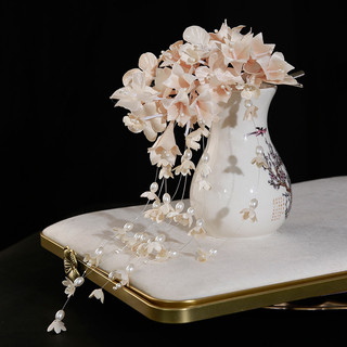 1 Chiếc Tính Khí Mũ Hoa Handmade Tua Rua Tóc Retro Váy Cưới Phụ Kiện Tóc Rừng Cô Dâu Phụ Kiện
