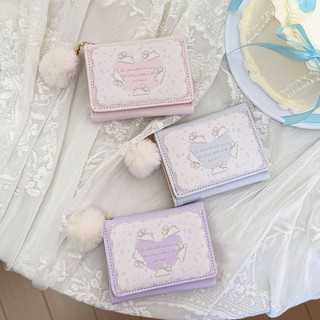 Ví nữ ngọt ngào thời trang Móc khóa dễ thương Hộp đựng thẻ đa chức năng Ví đựng tiền mặt