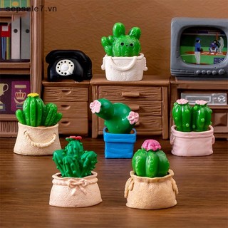 [-d] 1Pc Thu Nhỏ Xương Rồng Trang Trí Nhà Búp Bê Micro Trang Trí Phong Cảnh Nhà Búp Bê Thu Nhỏ {vn}