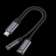 Bộ chuyển đổi tai nghe và sạc BTM USB C sang 3 5mm có Chip giải mã cho các thiết bị loại C Bộ chuyển đổi chất lượng âm thanh HiFi Chia tách
