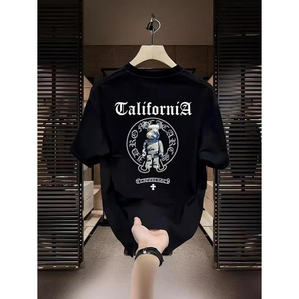 Áo thun gấu hợp thời trang Chrome Hearts Áo thun gấu bạo lực "Áo thun sức mạnh hoang dã: Linh hồn gấu Croatia"