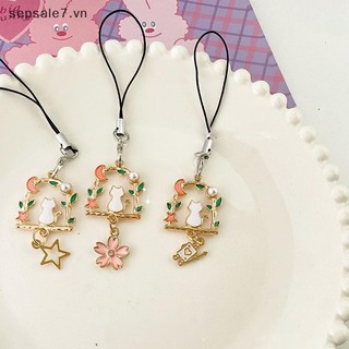 [HOTOY] Dây điện thoại hoa dễ thương Móc khóa mặt dây chuyền Vỏ điện thoại Dây đeo nữ Cô gái Trang sức điện thoại Dây buộc chống mất Móc khóa {vn}