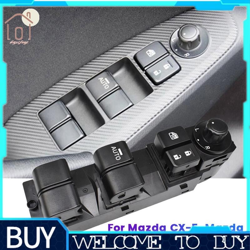 Nút điều khiển công tắc nâng cửa sổ điện bên tài xế BKC3-66-350A cho Mazda CX-5 13-16 Mazda 3 Axela 2014-2017 BKC366350Phụ kiện