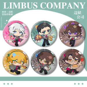 Projectmoon Limbus Công ty Huy Hiệu Chân Anime Hồng Lu Ishmael Nữ Trâm Cài Thời Trang Cosplay Kawaii Trâm Cài Cho Túi Accessorie