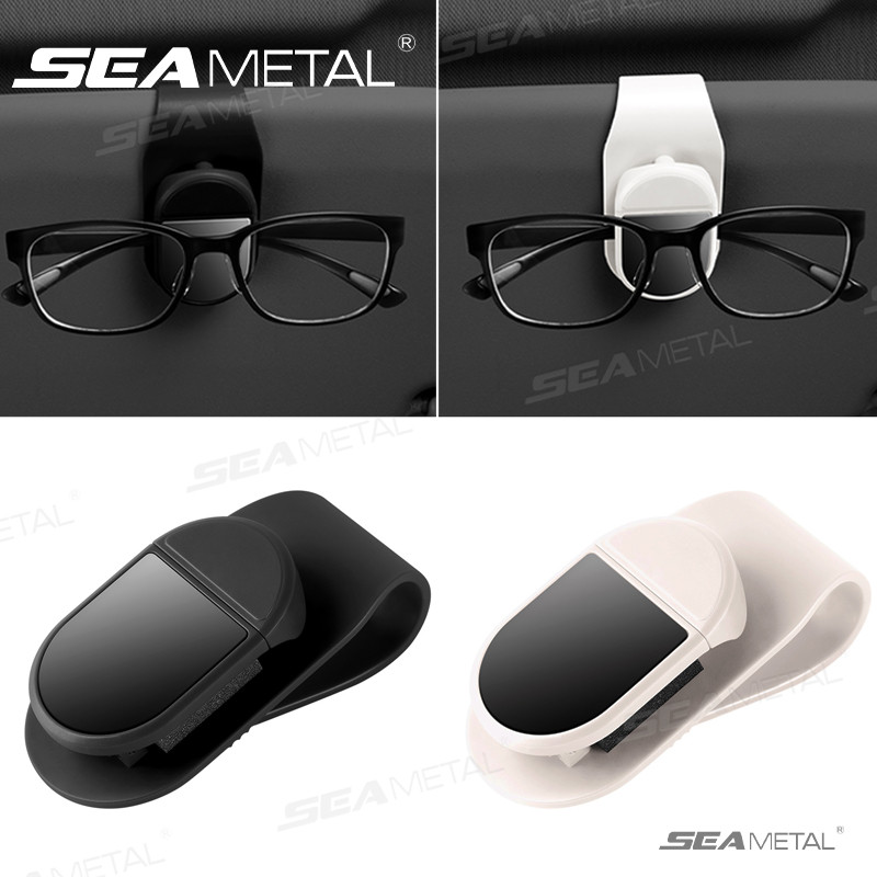 SEAMETAL Ô Tô Tấm Che Nắng Kính Kẹp Nội Thất Kính Mắt Bảo Quản Lưu Trữ Nhỏ Gọn Bảo Quản Phụ Kiện Nội Thất Ô Tô Có Khóa Hợp Kim