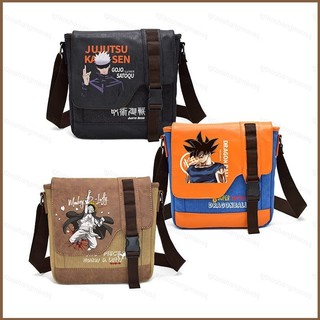 YT2 Dragon Ball One Piece Naruto Túi Đeo Ngang Hoạt Hình Anime Túi Đeo Vai Vải Dung Tích Lớn Thường Ngày Túi Bảo Quản TY2